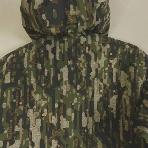 New NWT Duck Camp Jacket Airflow Insulated Hoodie - Woodland Camo - Picture 9 of 10